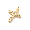Brass Micro Pave Cubic Zirconia Pendants KK-M305-01G-01-3