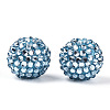 Transparent Resin Rhinestone Graduated Beads RESI-S314-18x20-02-2