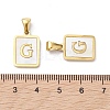 Ion Plating(IP) 304 Stainless Steel Pave Shell Pendants STAS-G327-01G-G-3