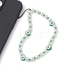 Fruits Polymer Clay & Imitated Pearl & Glass Beaded Mobile Straps HJEW-JM01641-02-3