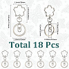 18Pcs Alloy Keychain Clasps KEYC-SC0001-72P-2