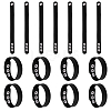 15Pcs Imitation Leather Simple Plain Cord Bracelet with Alloy Buckles BJEW-ME0001-06B-1