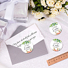Waterproof PVC Wedding Round Stickers AJEW-WH0343-004-5