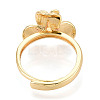 Flower Brass Cup Peg Ring Settings KK-N274-03G-3