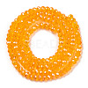 Electroplate Glass Beads Strands EGLA-A044-T1mm-A05-2