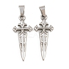 Ion Plating(IP) 304 Stainless Steel Pendants STAS-F288-11P-1