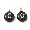 Natural Black Banded Agate(Dyed & Heated) Pendants GG-CBA42CA-03G-1