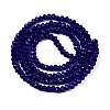 Opaque Solid Color Imitation Jade Glass Beads Strands LS-EGLA-A044-P1mm-D07-3