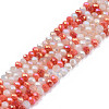 Electroplate Glass Beads Strands EGLA-S192-001A-B07-1