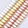 Electroplate Non-magnetic Synthetic Hematite Beads Strands G-J382-2x4x2mm-B-F-1