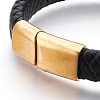 Leather Cord Bracelets BJEW-E350-09C-2