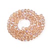 Electroplate Glass Beads Strands EGLA-A044-T6mm-L20-3