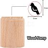 Wood Wax Seal Stamp AJEW-WH0122-014-2