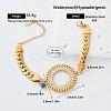304 Stainless Steel Crystal Rhinestone Link Bracelets with Enamel for Women RB2528-2-1