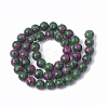 Synthetic Ruby in Zoisite Beads Strands G-S281-52-8mm-1-3