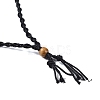 Braided Waxed Cord Empty Macrame Pouch Slider Necklace Making FIND-C061-01J-2