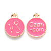 Alloy Enamel Pendants X-ENAM-S124-01B-03E-1