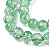 Baking Paint Crackle Glass Bead Strands CCG-S001-4mm-19-2