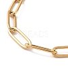 Vacuum Plating 304 Stainless Steel Paperclip Chain Bracelet for Men Women BJEW-E031-02G-02-2