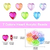 7 Colors Transparent Acrylic Beads OACR-YW0001-95-4