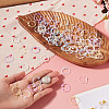 150Pcs 6 Colors Plastic Loose Leaf Book Binder Hinged Rings FIND-TA0010-54C-7