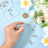 6Pcs Stainless Steel Spring Gate Rings STAS-BBC0008-34B-3