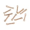 Ion Plating(IP) 304 Stainless Steel Connector Charms STAS-Q323-04B-RG-1