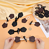 8Pcs 2 Colors Resin Buttons BUTT-CL0001-11-3