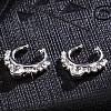 Personality Brass Cubic Zirconia Clip-on Nose Septum Rings AJEW-EE0002-001P-01-3