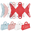 SUPERFINDINGS 4Pcs 4 Colors Pouch Case Shape PVC Glasses Case AJEW-FH0003-57-1