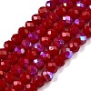 Electroplate Opaque Solid Color Glass Beads Strands LS-EGLA-A044-P4mm-L02-1