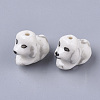 Handmade Porcelain Puppy Beads X-PORC-N004-78A-3