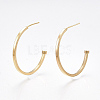 Brass Stud Earrings KK-T038-487G-1