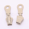 Zinc Alloy Replacement Zipper Sliders PALLOY-WH0081-21B-1