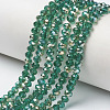 Electroplate Glass Beads Strands EGLA-A034-T4mm-K03-1