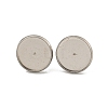 Non-Tarnish 201 Stainless Steel Stud Earrings Findings STAS-O004-07E-P-2