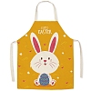 Cute Easter Rabbit Pattern Polyester Sleeveless Apron PW-WG98916-21-1