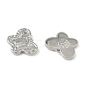 Christmas Brass Micro Pave Clear Cubic Zirconia Pendants KK-A280-03F-P-2