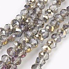 Electroplate Glass Beads Strands X-GLAA-K027-HP-A02-1