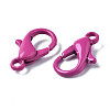 Spray Painted Eco-Friendly Alloy Lobster Claw Clasps PALLOY-T080-06E-08-NR-3