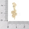 Rack Plating Brass Clear Cubic Zirconia Pendants KK-Z060-01G-02-3