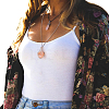 3Pcs 304 Stainless Steel Bar Link Chains Macrame Pouch Empty Stone Holder for Pendant Necklaces Making NJEW-AB00028-5
