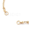Brass Ball Chain Bracelet Making AJEW-JB00936-2