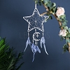Star Moon Woven Web/Net with Feather Wall Hanging Decorations PW-WG88988-01-2