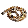 Natural Banded Agate Beads Strands G-K351-A09-02-3