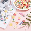 220Pcs 11 Styles Handmade Polymer Clay Cabochons CLAY-AR0001-08-4