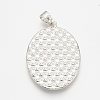 Alloy Pendant Cabochon Settings X-PALLOY-S108-03P-2