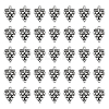 100Pcs Grape Tibetan Style Alloy Pendants TIBEP-SC0002-47-1