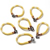 Trendy Unisex Jute Twine Woven Bracelets X-BJEW-L255-10-2