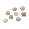 Natural Grey Agate Gemstone Cabochons G-T020-16mm-12-1